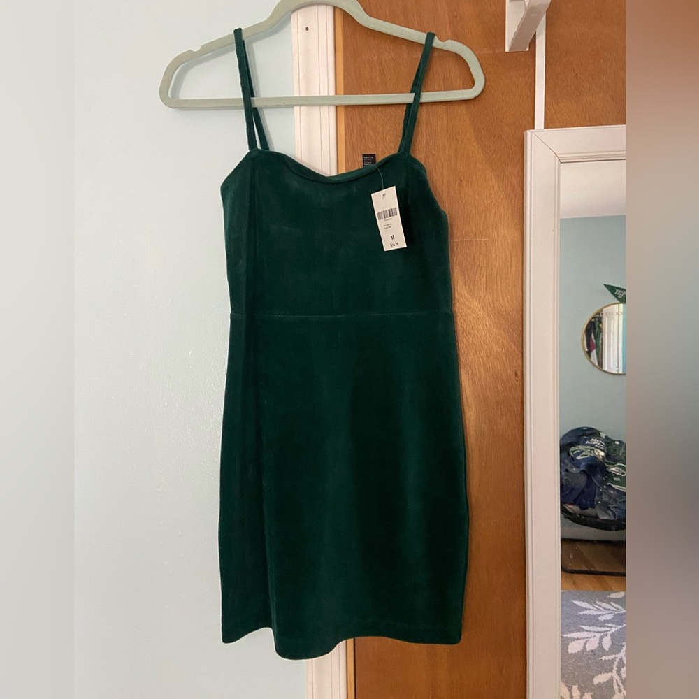 Forever 21 Body Con Mini Dress Green NWT